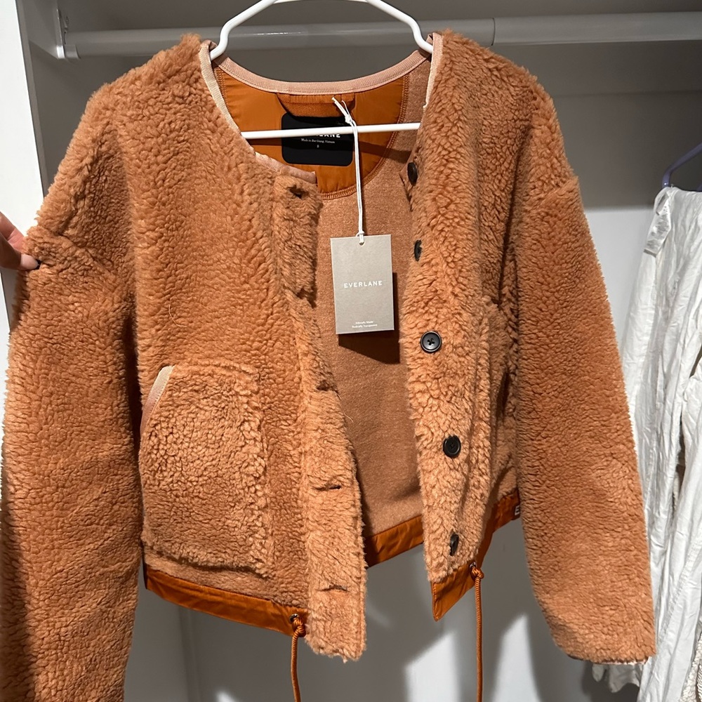 Everlane Cropped Teddy jacket